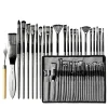 (US Local)24pcs Nylon Brush Set Acrylic Brushes Different Shape Wooden Handle Art Supplies