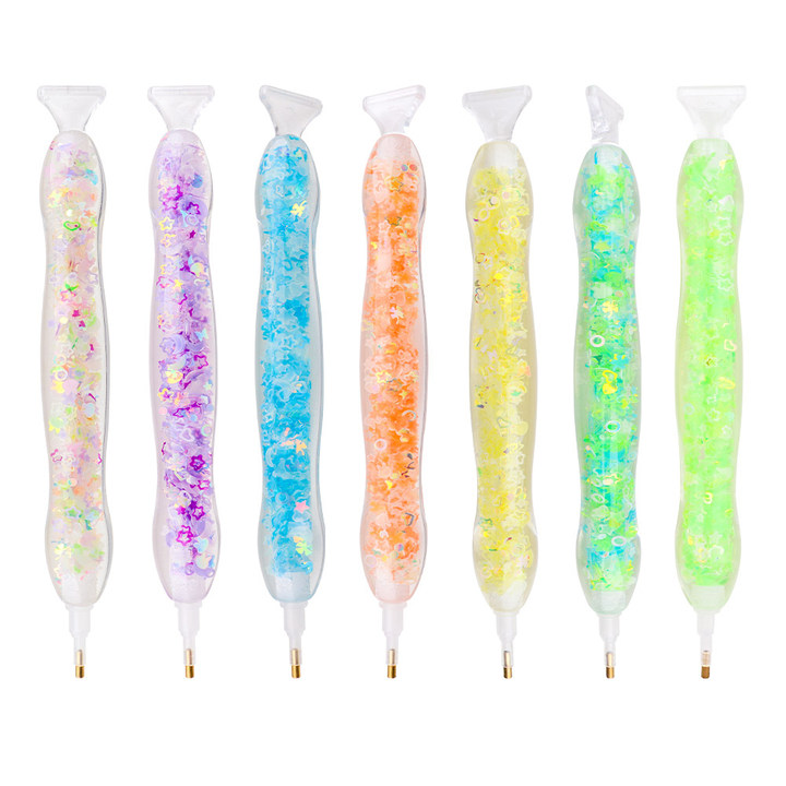 

Luminous Glitter Flakes Resin Point Drill Pen, 01, 501 Original