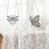 (US Local)2pcs Dragonfly Butterfly DIY Diamond Art Pendant Wall Decor for Home