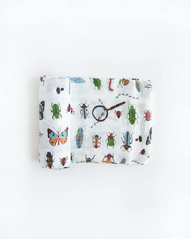 Deluxe Muslin Swaddle Blanket - Bugs