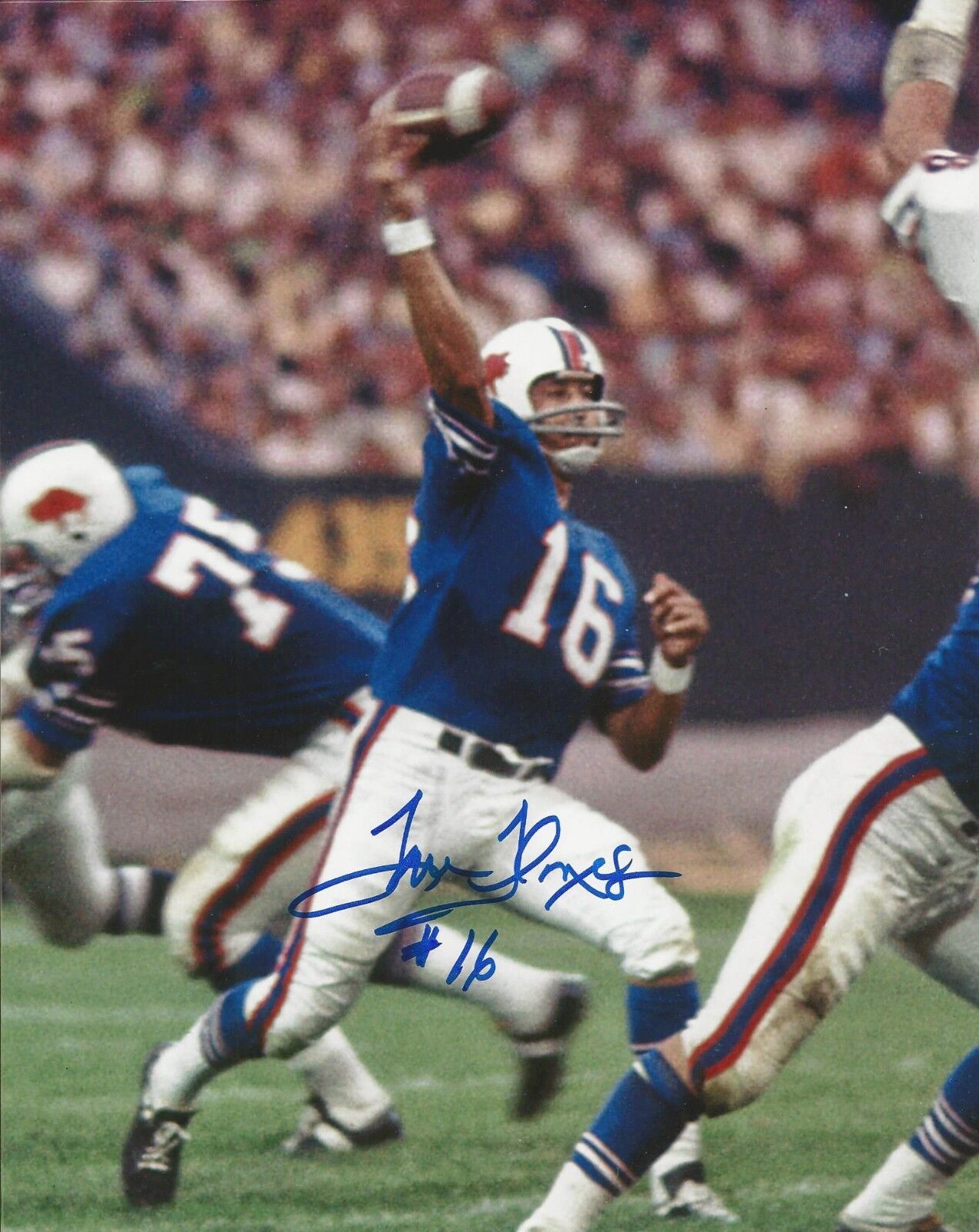 Autographed Tom Flores Buffalo Bills 8x10 Photo Poster painting - w/COA