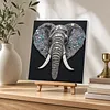 Framed Elephant - DIY Button Art Painting Kit for Creativity DIY Pearl Dot Crafts for Gift Home Wall Decor 30*30CM