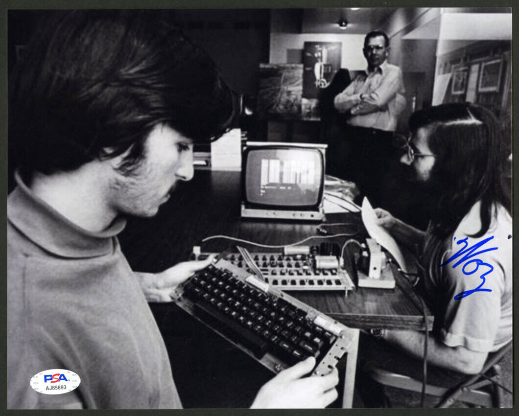 Steve Woz Wozniak SIGNED 8x10 Photo Poster painting Jobs Apple Computer PSA/DNA AUTOGRAPHED