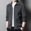 2024 New Men's Wool Zipper Versatile Lapel Casual Jacket