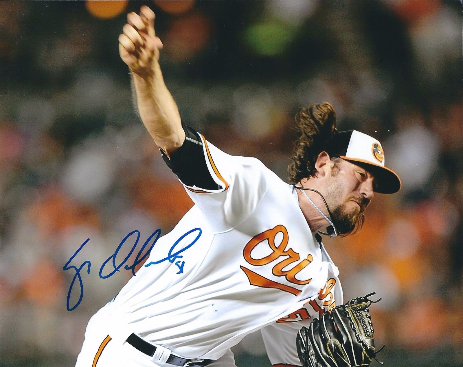 Autographed LOGAN ONDRUSEK Baltimore Orioles 8x10 Photo Poster painting- COA