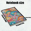 2pcs Flowers Partial DIY 50 Pages A5 Diamond Painting Notebook for Study Home