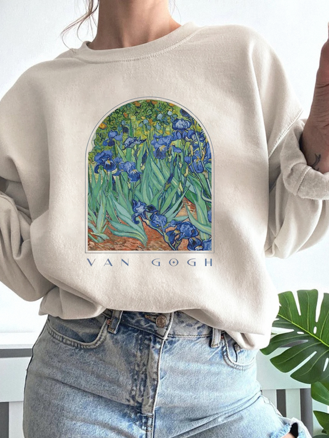 Women's Van Gogh Oil Painting Sweatshirt