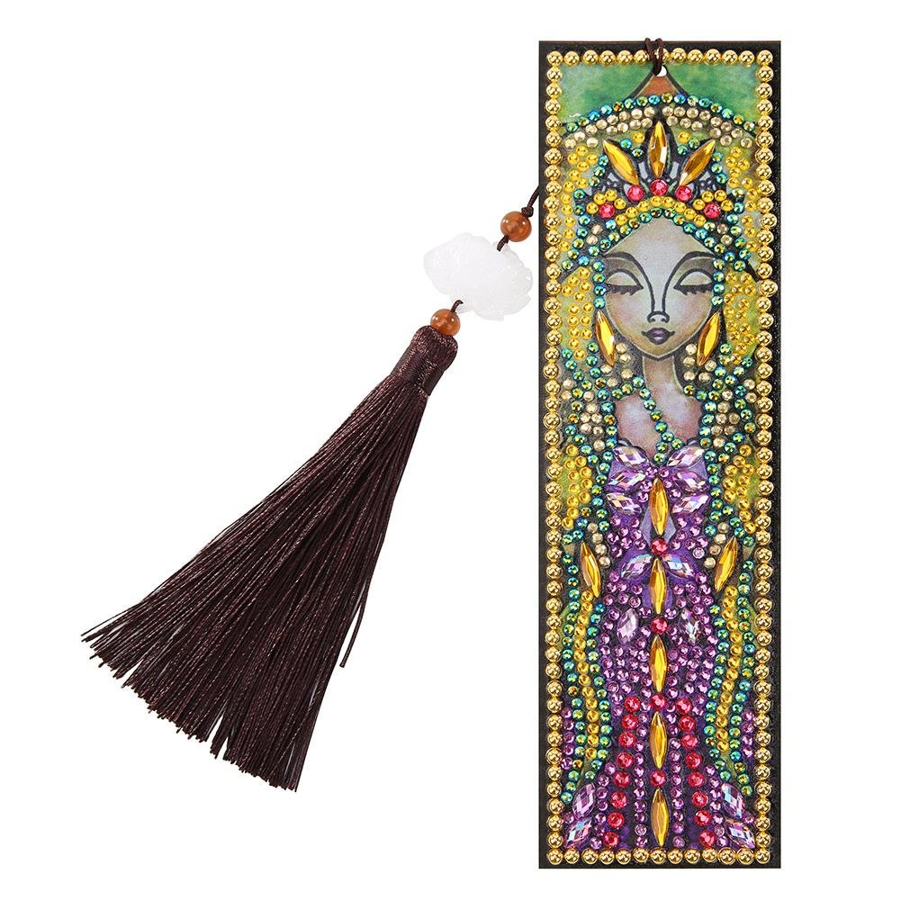 Diamond Painting Leather Bookmark