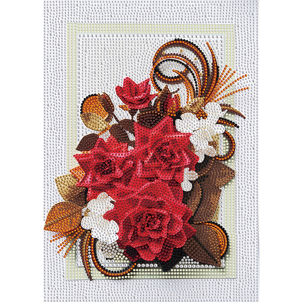 

Flower Quilling Paper - Crystal Special Shaped Diamond Painting - 30*40CM, 501 Original