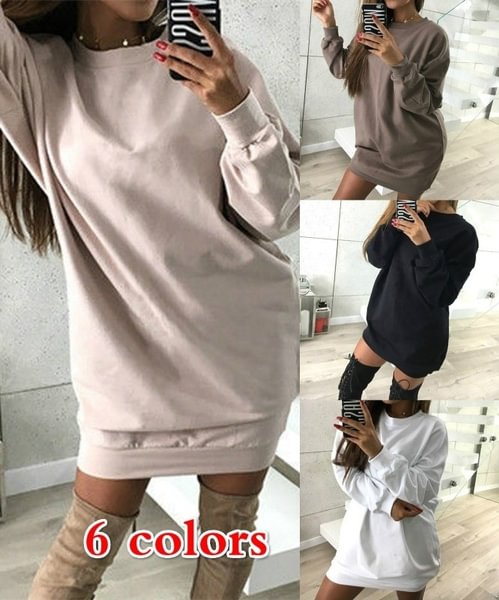 Autumn and Spring Short Skirt Sexy Long Sleeves Package Hip Dress - Shop Trendy Women's Fashion | TeeYours