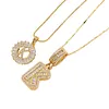 ✨Collier avec pendentif lettre de l'alphabet en or💕