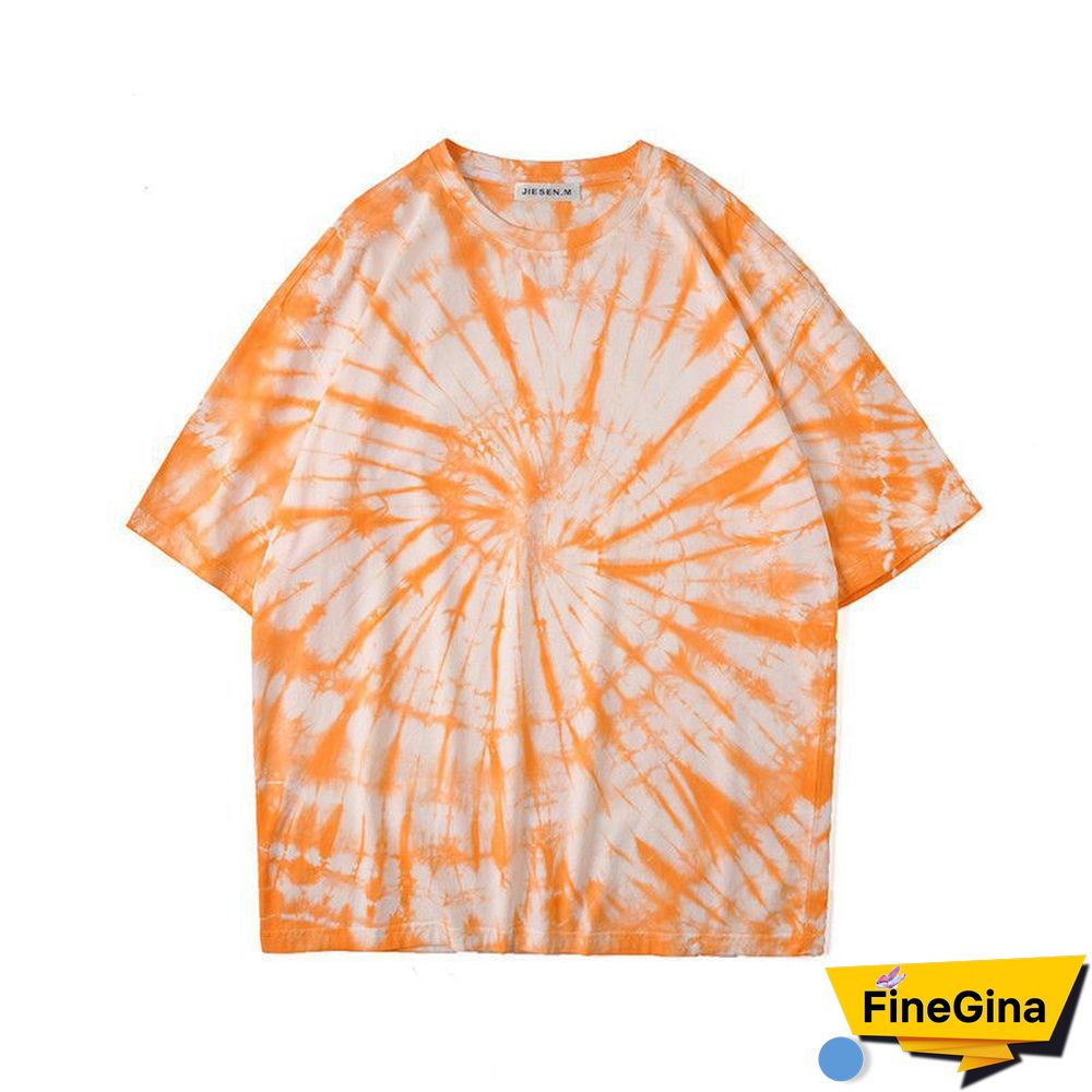 Trendy Casual Gradient Tie Dye Tee Shirts