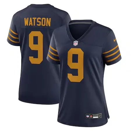 Women's Green Bay Packers #9 Christian Watson  Navy The 1923 Classic Game Jersey