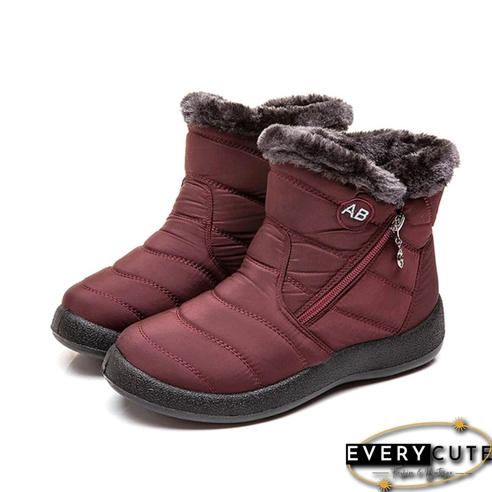 Women's Warm Waterproof Snow Boots Winter Non-slip Short Boots