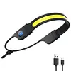LED+COB Rechargeable Headlight Waterproof Head Lamp for Camping Fishing Hiking