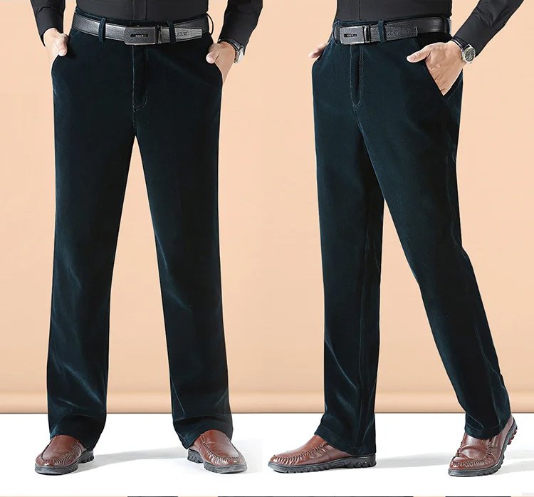 Men’s Stretchy Corduroy Straight Long Pants – Itvalore