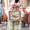 DIY Diamond Painting Bee Linen Waterproof Handbag Shopping Storage Bag Totes Kit