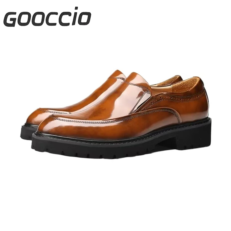 FS181 Glossy Cowhide Dress Shoes/Loafers For Men GOOCCIO   