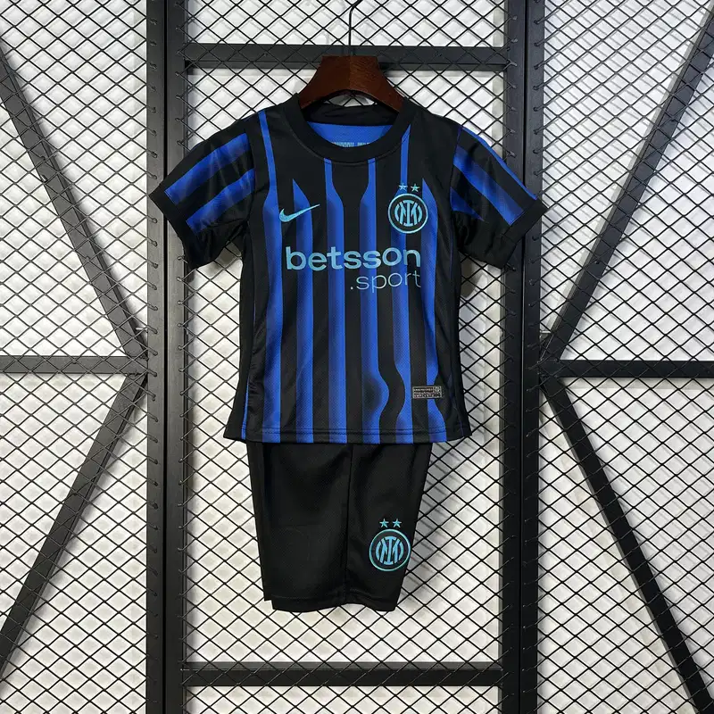 25/26 Kids Inter Milan Soccer Jersey Home