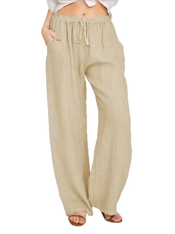 Women Loose Cotton & Linen Casual Pants