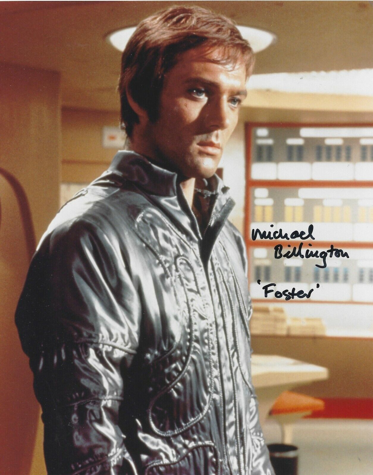 MICHAEL BILLINGTON SIGNED 8x10 UFO Photo Poster painting GERRY ANDERSON UACC RD AUTOGRAPH