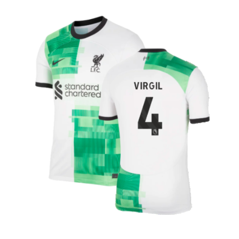 Maillot FC Liverpool Virgil van Dijk 4 Extérieur 2023/2024