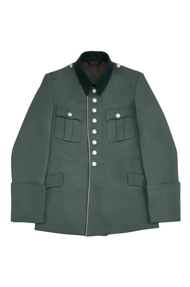   Wehrmacht German M1927 General Officer Gabardine Piped Service Tunic Jacket II German-Uniform