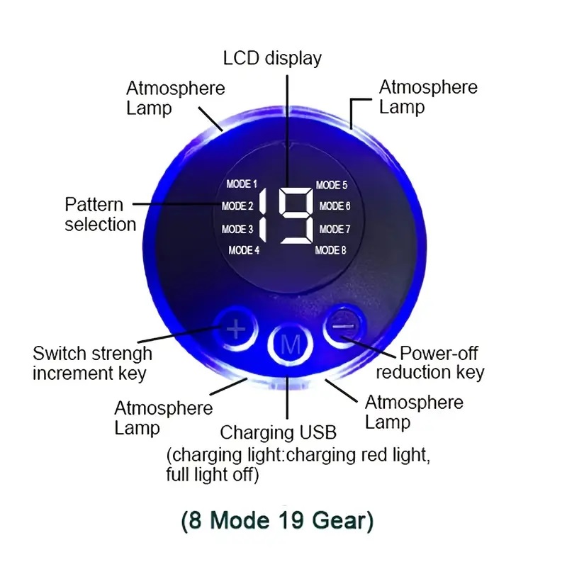 Likron Watches Optimized Title USB Rechargeable EMS Muscle Stimulator for Abdomen and Arm Training 8 Modes