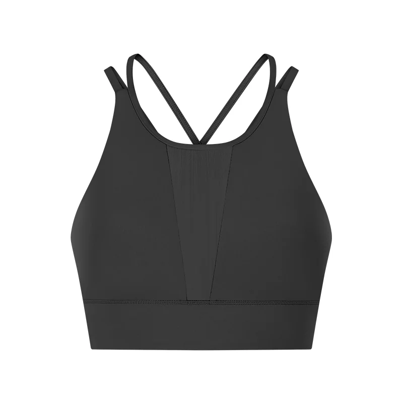 high neck longline sports bra online