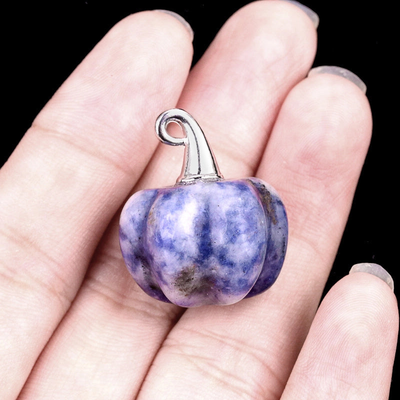1 Piece 16*20mm Alloy Natural Stone Pumpkin Pendant Jewelry Accessories