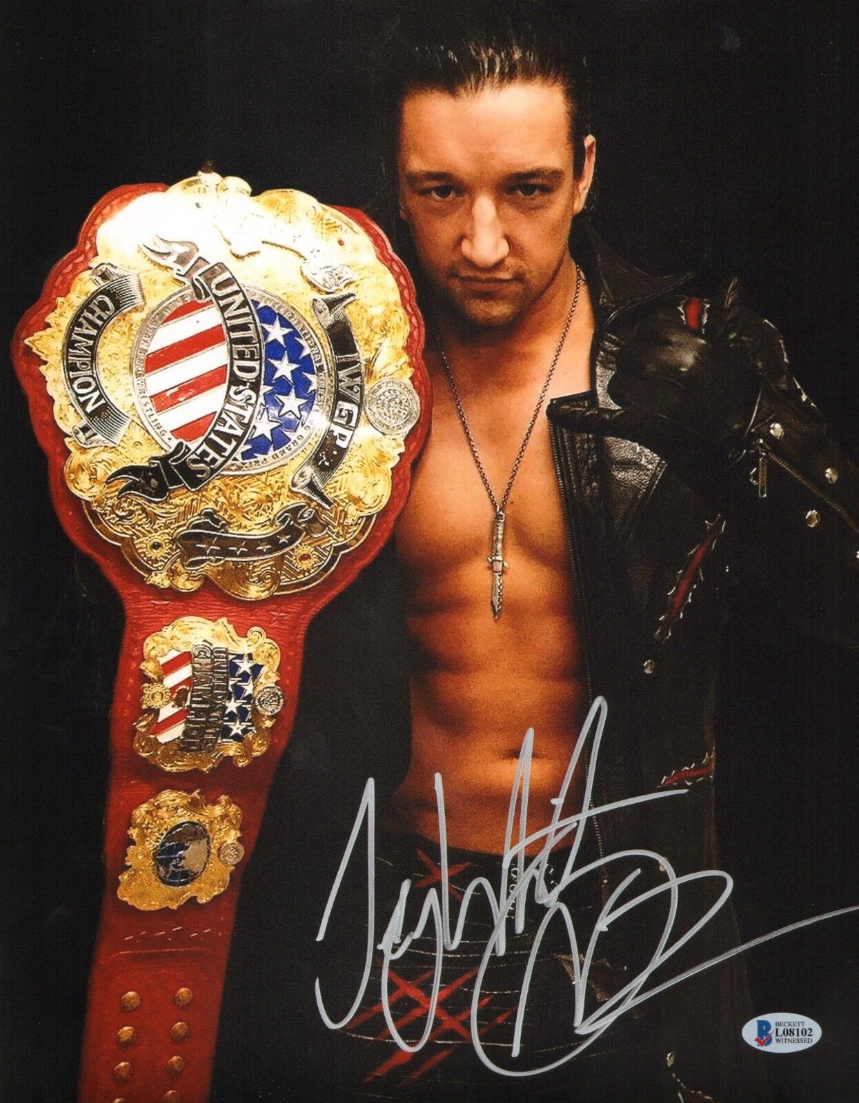 Jay White Signed 11x14 Photo Poster painting BAS COA New Japan Pro Wrestling Picture Autograph 4