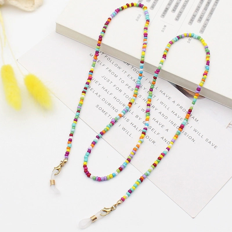 Casual Minimalist Geometric Crystal Unisex Glasses Chain