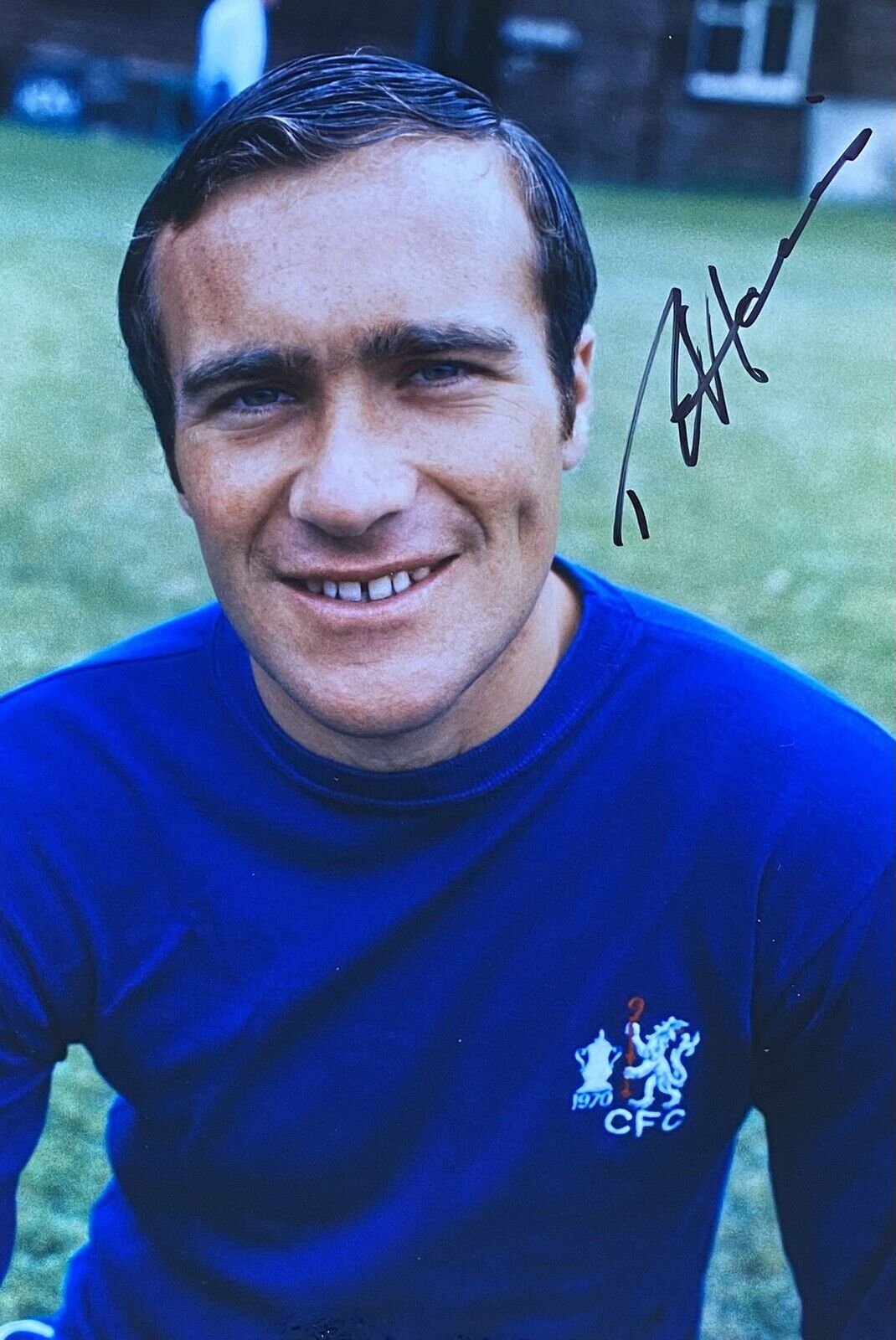 Rob Harris Genuine Hand Signed Chelsea 12x8 Photo Poster painting