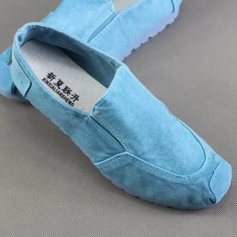 Vstacam 2022 Summer New Style Women's Singles Shoes Old Beijing Cloth Shoes Denim Canvas Shoes +Pure Hand Embroidered Insole HOT HOT