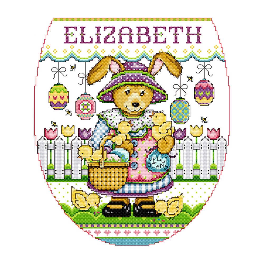 14CT Stamped Cross Stitch - Easter(38*33cm)