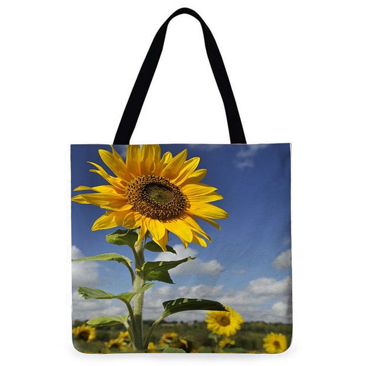 Sunflower - Linen Tote Bag