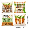 4pcs Easter Bunny Pillow Covers Decorative Couch Cushion Case 45x45cm Pillowcase