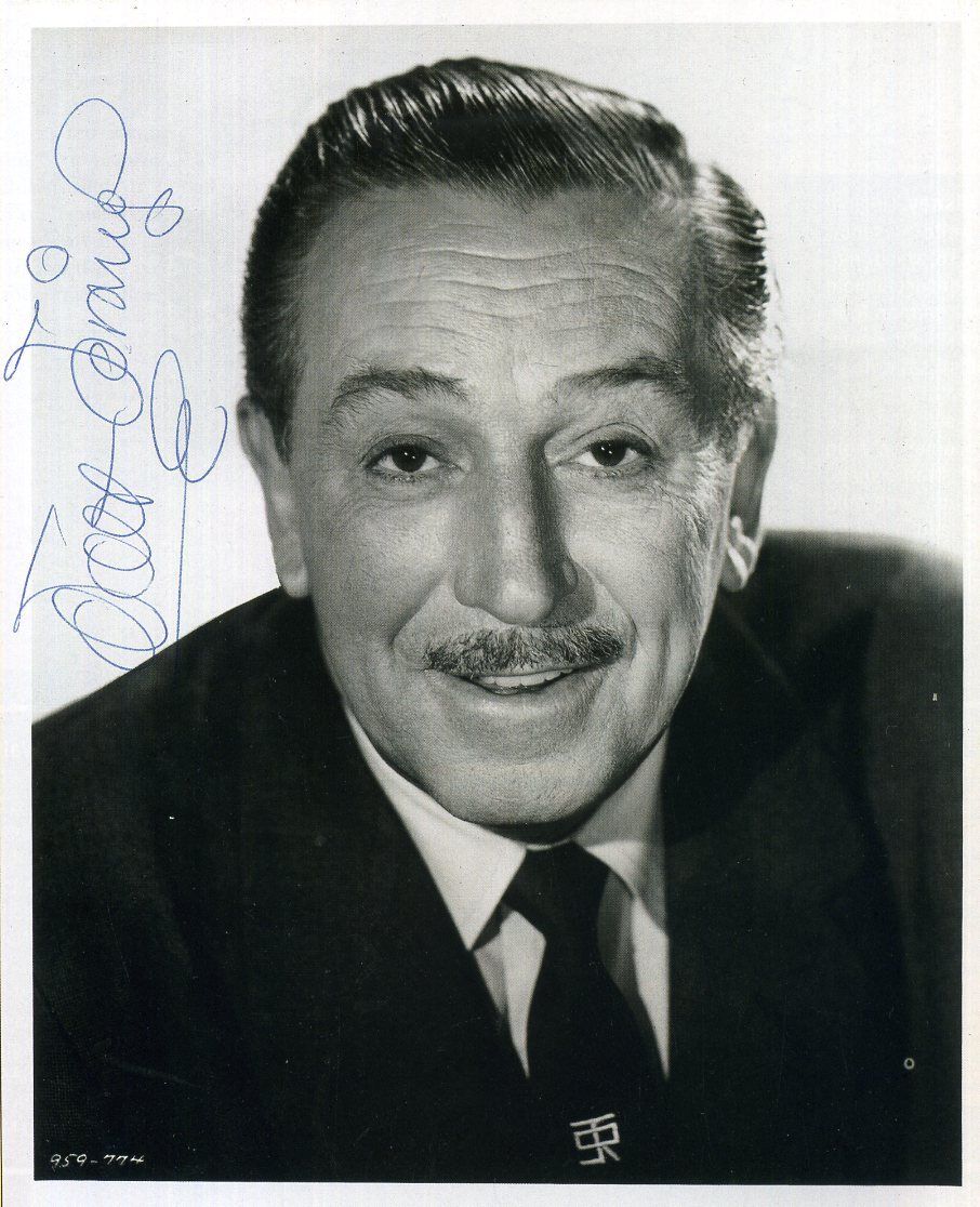 WALT DISNEY Signed 'Face' Photo Poster paintinggraph - Film Maker Animator Cartoonist preprint