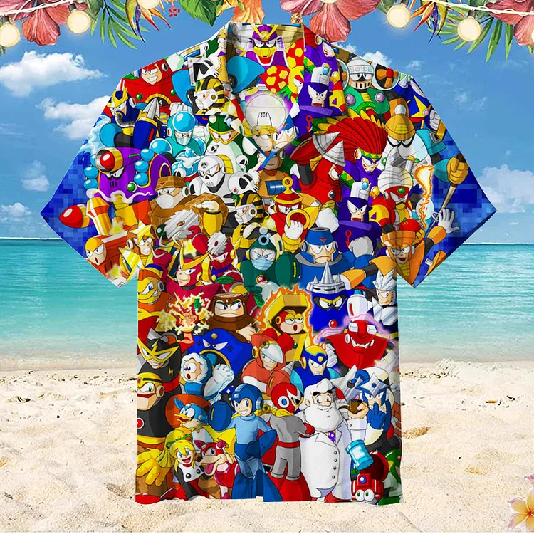 Mega Man | Unisex Hawaiian Shirt