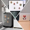 6Pcs Diamond Painting Acrylic Christmas Animals Fridge Stickers Magnets Decals for Home Decor