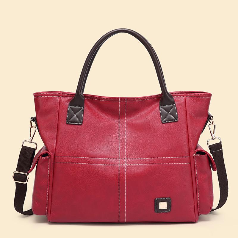 Vintage high-capacity tote bag