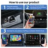 Wireless CarPlay & Android Auto Adapter Plug & Play 3 in 1 Mirror Link Adapter