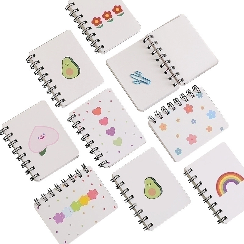 Cute Cartoon A7 Rollover Coil Book Student Mini-portable Notebook