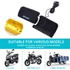 Electric Heated Grip Cover Removable Motorcycle Handlebar Warmer Hot Grip Handle