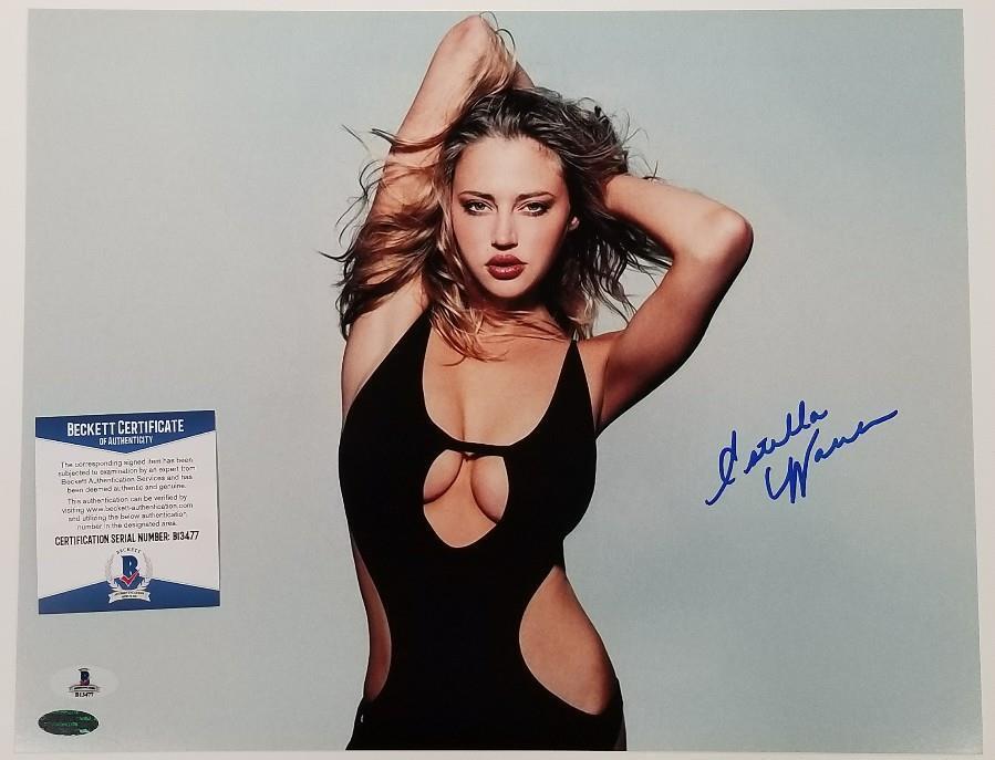 ESTELLA WARREN Signed 11x14 Photo Poster painting #2 Victoria's Secret Model ~ Beckett BAS COA