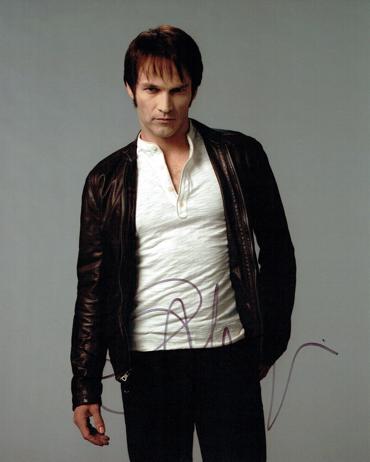 Stephen MOYER SIGNED Autograph 10x8 Photo Poster painting AFTAL COA True Blood