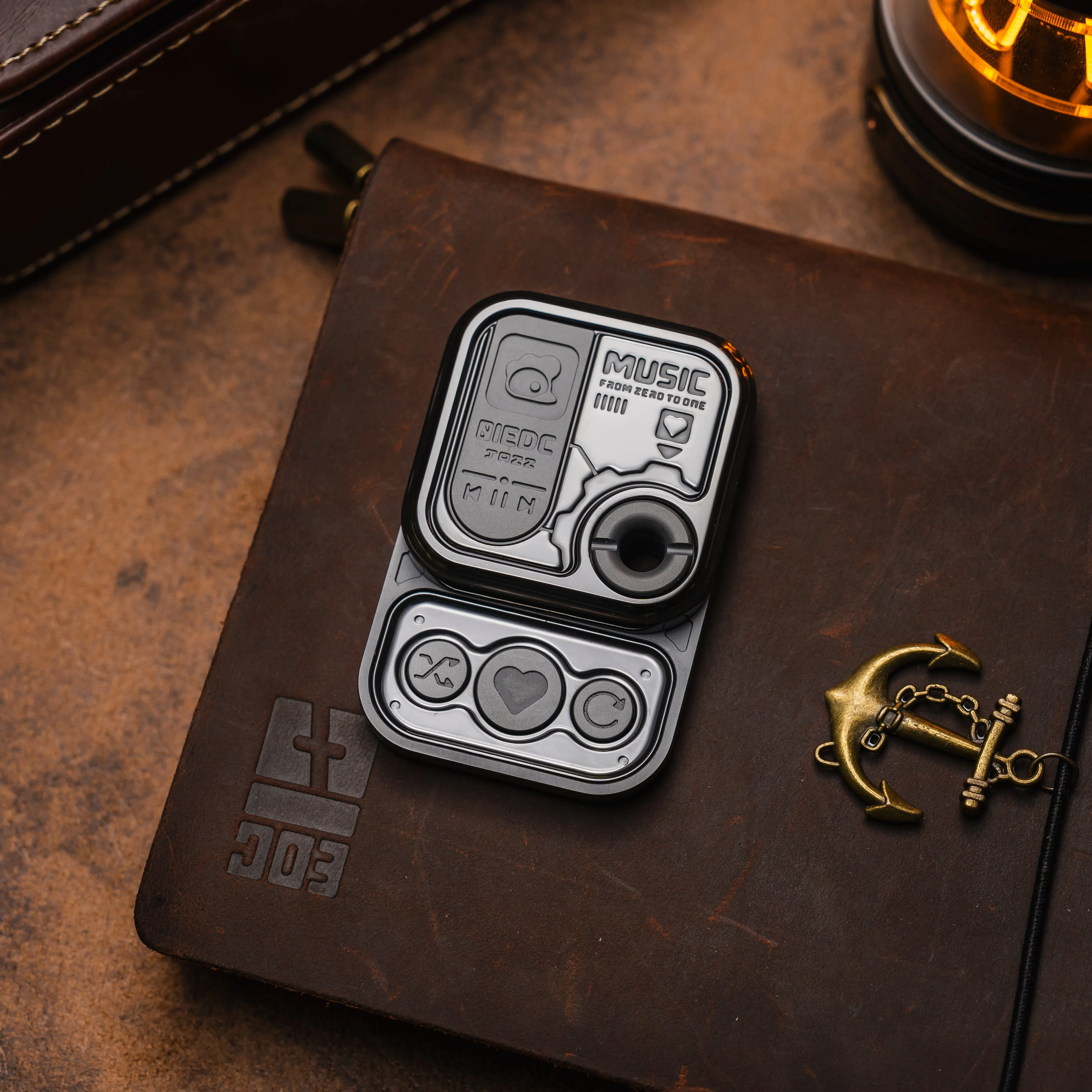 01 EDC CD Player Cube Fidget Slider