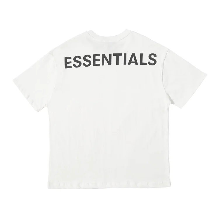 Fog Fear of God Essentials T Shirt Double Line Short Sleeve Reflective Letter Loose Couple T-shirt