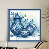 Blue And White Porcelain Teapot-11CT Stamped Cross Stitch 40*40cm/15.75*15.75in