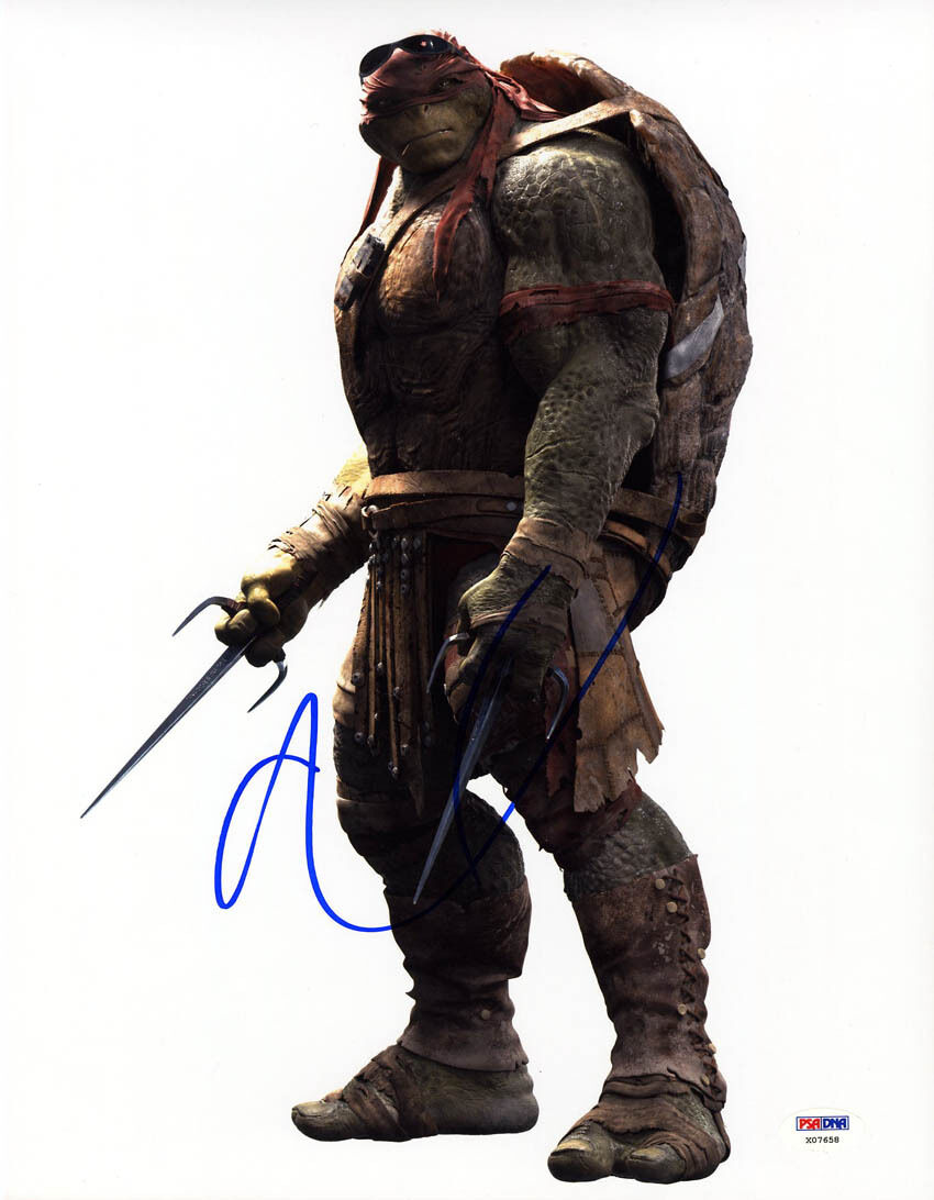 Alan Ritchson SIGNED 11x14 Photo Poster painting Raphael Teenage Mutant Ninja Turtles PSA/DNA